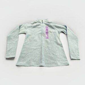 Eddie Bauer Womens Blue Fleece 1/4 Zip Long Sleeve Sweatshirt Size XS NWT NEW